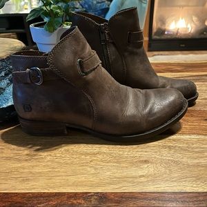 Brown Leather Born Boots